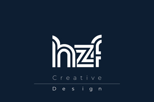 HZF Creative Unique Modern Letter Logo Design