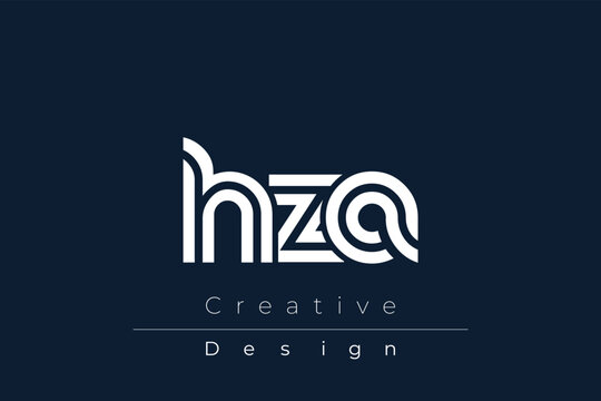 HZA Creative Unique Modern Letter Logo Design