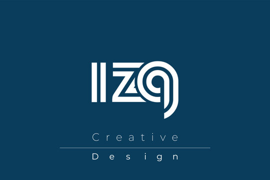 IZQ Creative Unique Modern Letter Logo Design