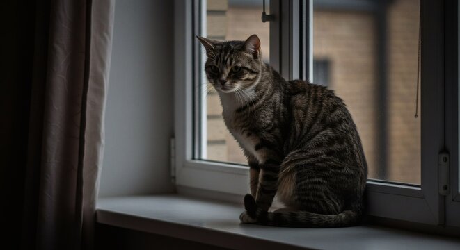 conceptual photograph of a pet with a melancholic expression and sadness