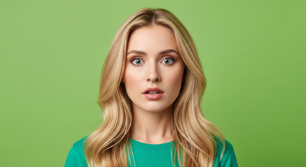 Fototapeta premium A photorealistic, high-detail, professional studio portrait of a stunning young woman
