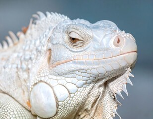 Obraz premium Close-up of a white iguana