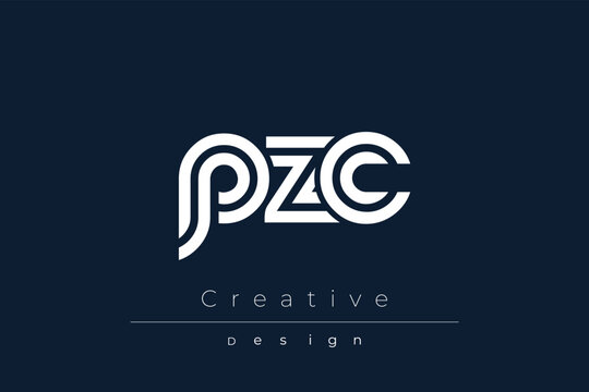 PZC Creative Unique Modern Letter Logo Design