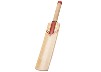 A cricket bat is a piece of sports isolated on white background PNG