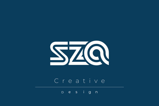 SZA Creative Unique Modern Letter Logo Design