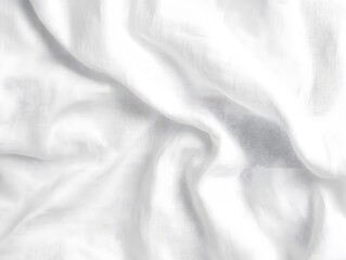 Obraz premium White Linen Fabric Texture Draped Soft Elegant Background