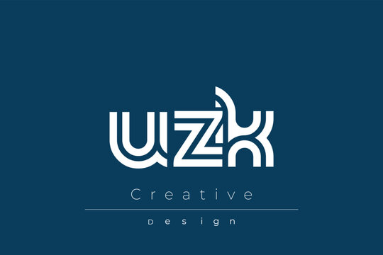 UZK Creative Unique Modern Letter Logo Design