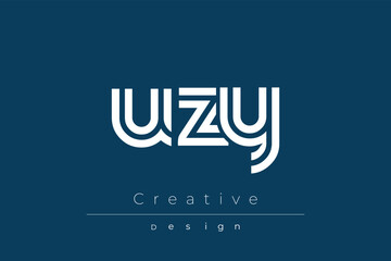 UZY Creative Unique Modern Letter Logo Design