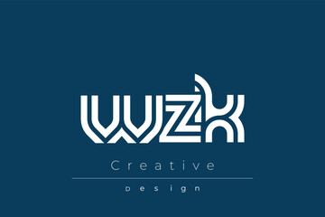 Obraz premium WZK Creative Unique Modern Letter Logo Design