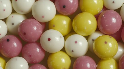 Colorful Candy Balls Close Up Texture Background