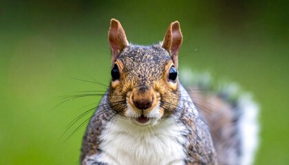 Obraz premium Close-up of a gray squirrel