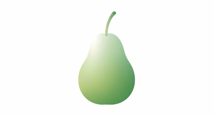 pear on white background