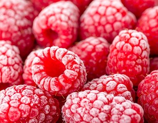 Close-up of frosted raspberries (1)