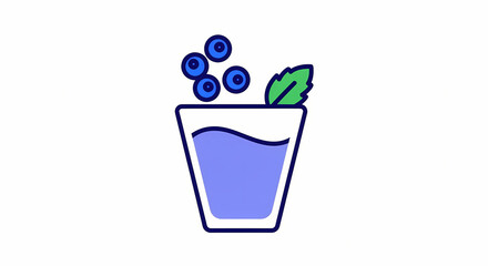 illustration of a glass of milk
