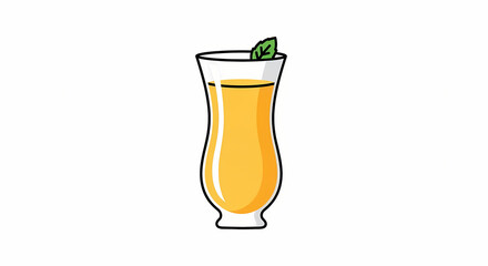 cocktail glass with lime