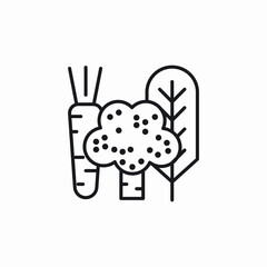 vegetables healthy food icon sign vector
