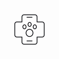 animal vet pet icon sign vector