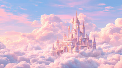 Fantasy Castle in the Clouds