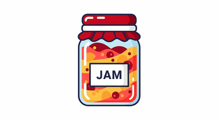 illustration of a jar of jam