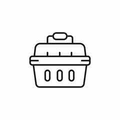 pet carrier icon sign vector