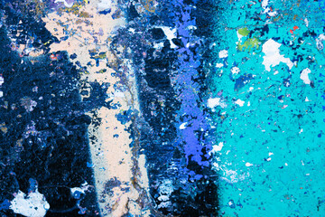 Fototapeta premium blue paint on a wall
