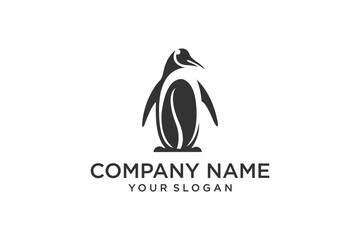 Penguin Logo Design. Penguin Logo Template. Modern Design. Flat Logo. Vector Illustration