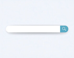 Minimalist Search Bar Design on Clean Background for Web Use