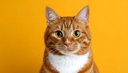 Close-up portrait of ginger cat