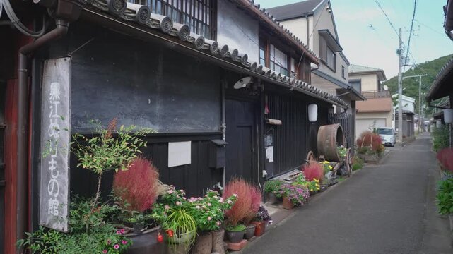 Traditional Streetscape of Kuroe Lacquerware Town, Kainan, Wakayama, Japan 昔ながらの街並み「漆器の町 黒江」和歌山県海南市