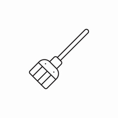 broom swipe icon sign vector
