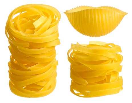 Close-up of various pasta shapes
