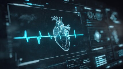 Modern Medical Background Featuring Digital Technology Elements