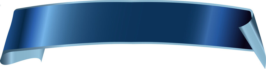Blue Ribbon Banner PNG Isolated Decoration Template Graphic Element for Sale, Promotion, Label and Badge