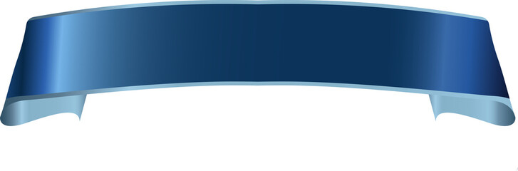 Blue Ribbon Banner PNG Isolated Decoration Template Graphic Element for Sale, Promotion, Label and Badge