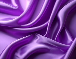 Fototapeta premium Close-up of vibrant purple silk drapes