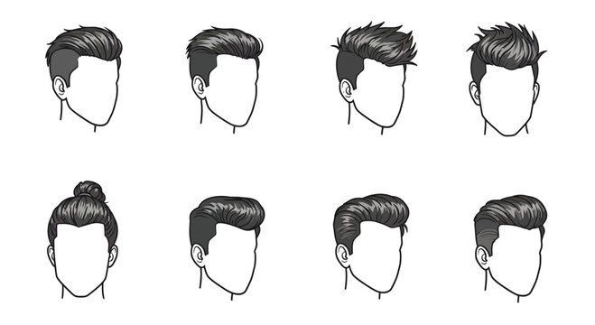 Discover your perfect modern men's hairstyle with this stylish collection of trendy haircuts showcasing diverse cuts and textures, ideal for inspiration
