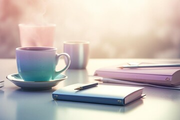 coffee and notebook