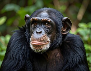 Close-up portrait of a chimpanzee