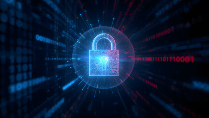 Firewall and Antivirus Protection Against Digital Threats and Hacker Attacks.