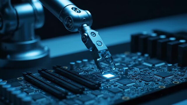 Robotic Arm Assembling Circuit Board