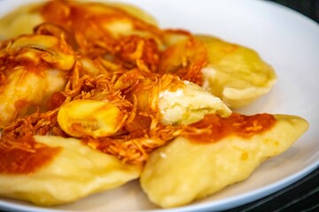 The best and most traditional Ukrainian food known as perohê, verenyky or pierogi