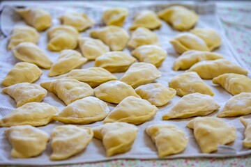 The best and most traditional Ukrainian food known as perohê, verenyky or pierogi
