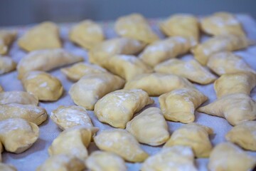 The best and most traditional Ukrainian food known as perohê, verenyky or pierogi