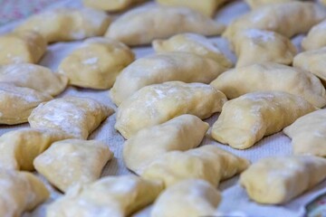 The best and most traditional Ukrainian food known as perohê, verenyky or pierogi