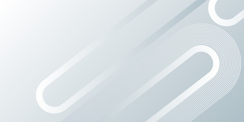 White Minimal Abstract Background. Modern shiny white diagonal rounded lines pattern. Eps10