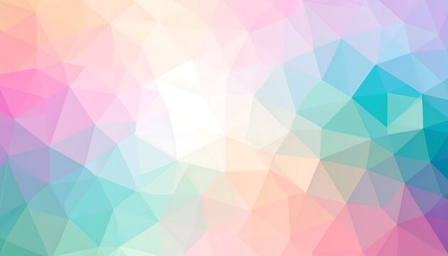 Abstract polygonal background with soft pastel colors