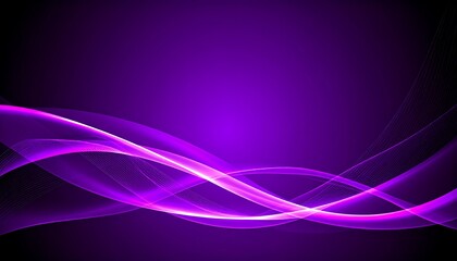 Abstract purple wavy lines on dark background