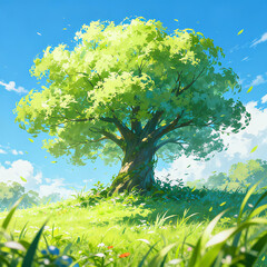 Trees and natural scenery represent the concepts of nature, vitality, and beauty, and are suitable for scenes such as nature themed promotion.
