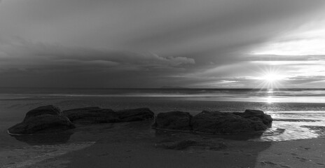 storm clouds over the sea