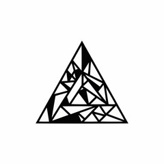 abstract triangle background